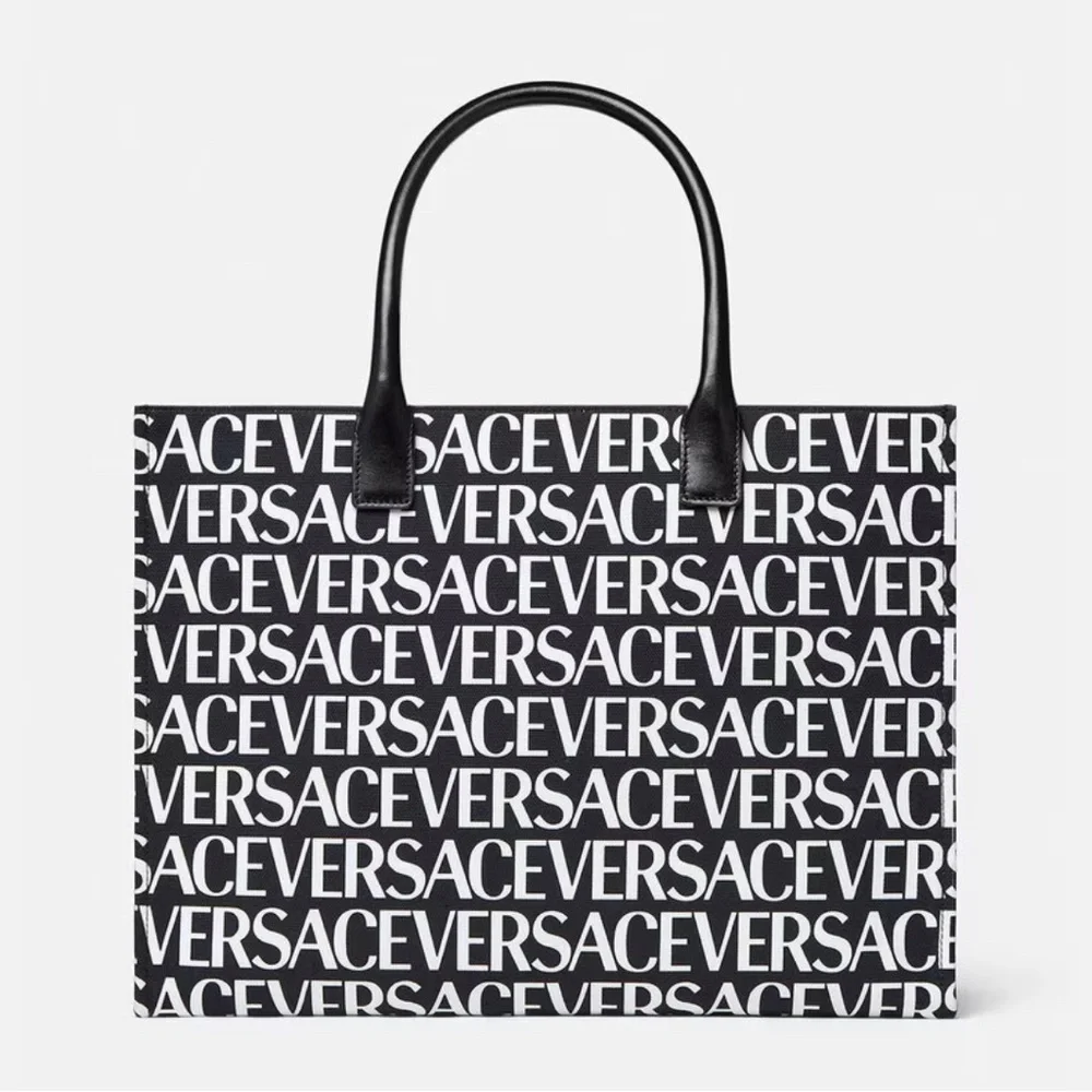 VERSACE ALLOVER LARGE TOTE BAG